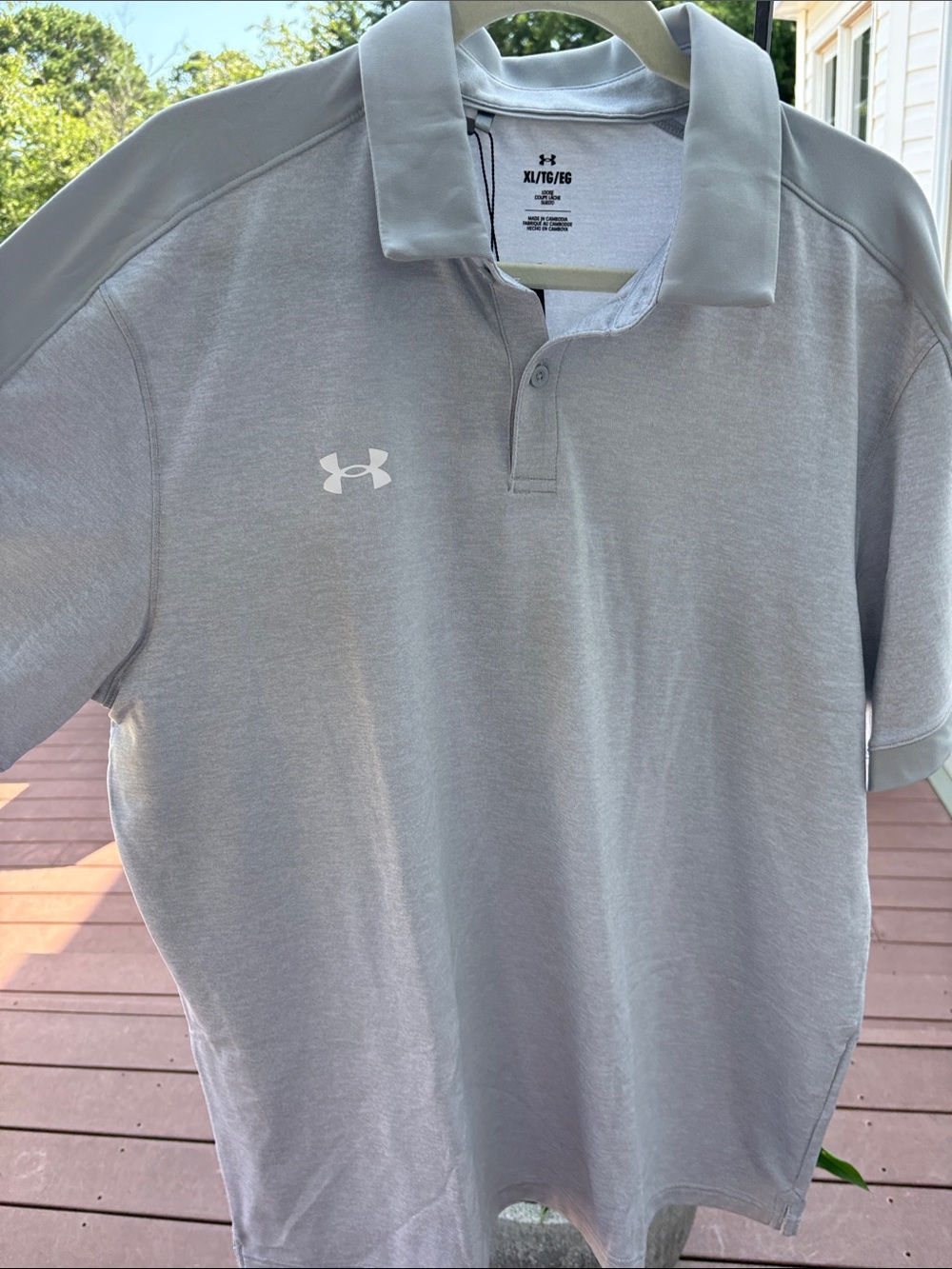 Under Armour Light Gray Men's Performance Polo Golf